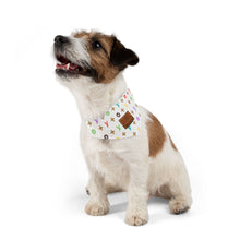 Load image into Gallery viewer, Light Furry Vuiton Faux-Designer Pet Bandana Collar-Your Posh Pet