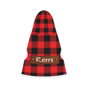 Buffalo Plaid Personalized & Custom Pet Hoodie - Custom Pet Apparel